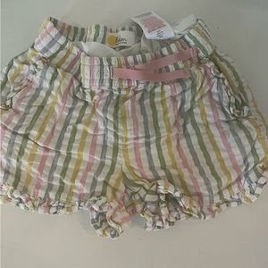 Mini boden striped shorts